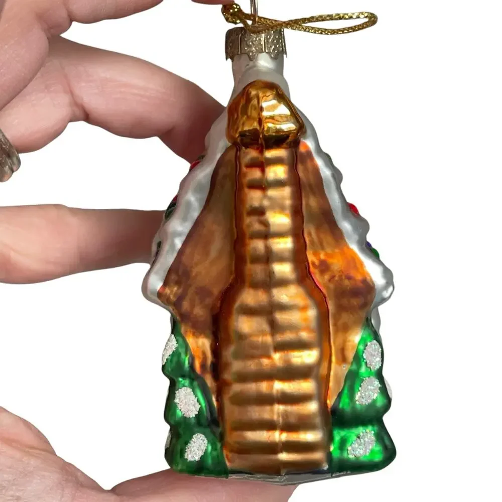 Thomas Pacconi Museum Series Gingerbread House Ornament Glass Christmas Retired